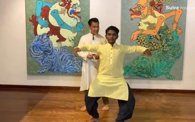 Sutra dancer Hareen Loganathan performs for the Natya Darshan 2023, Chennai
