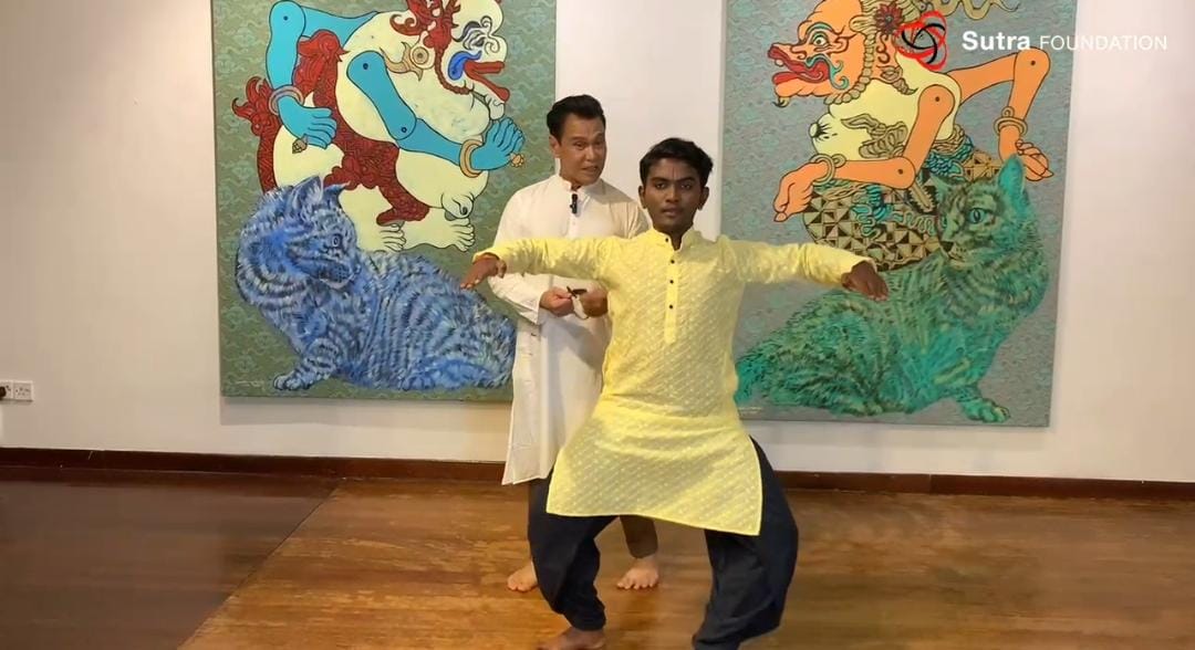 Sutra dancer Hareen Loganathan performs for the Natya Darshan 2023, Chennai