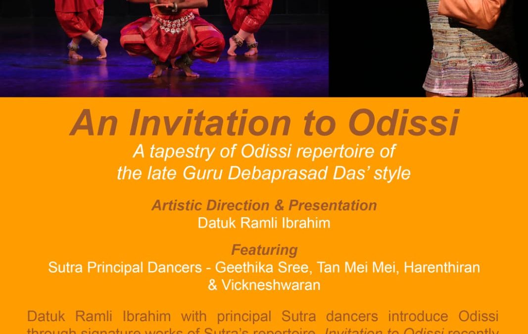 An Invitation to Odissi, a new Sutra production at Ipoh!