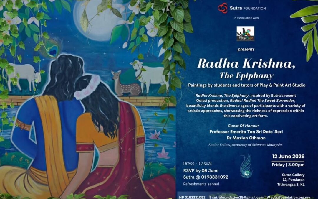 Radha Krishna, The Epiphany a visual art exhibition by students & tutors of Play & Paint Art Studio (Klang)